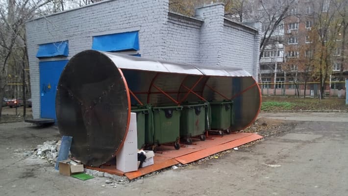 Площадка для мусорных баков