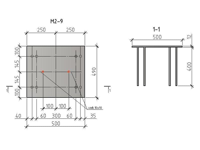 Чертеж изделия М2-9