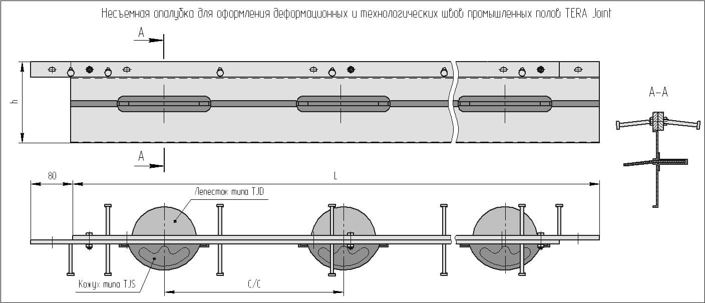 Несъемная опалубка для деформационных швов