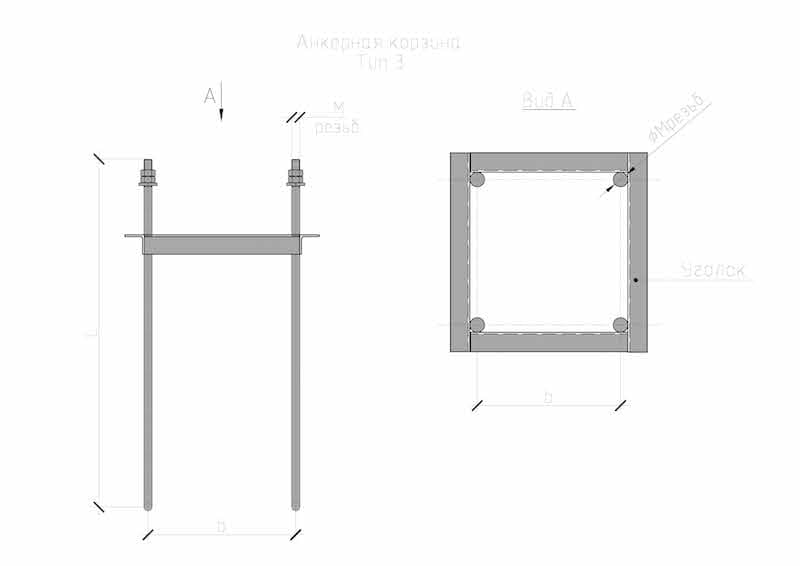 анкерный блок уголковый