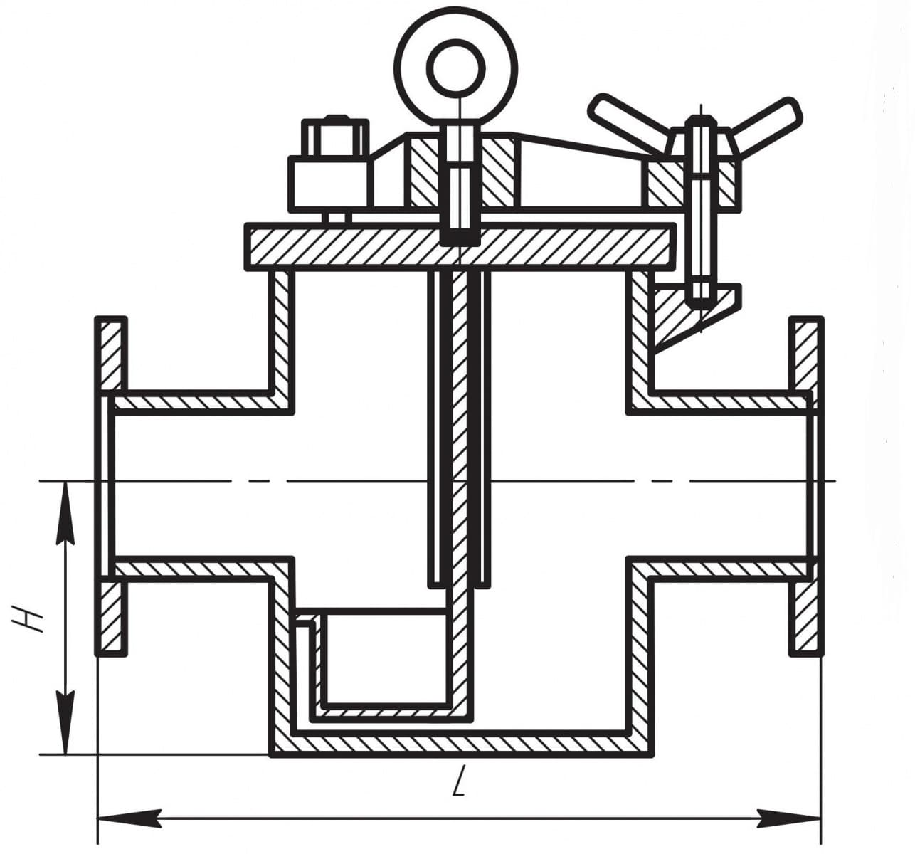 Рисунок коробки грязевой сварной