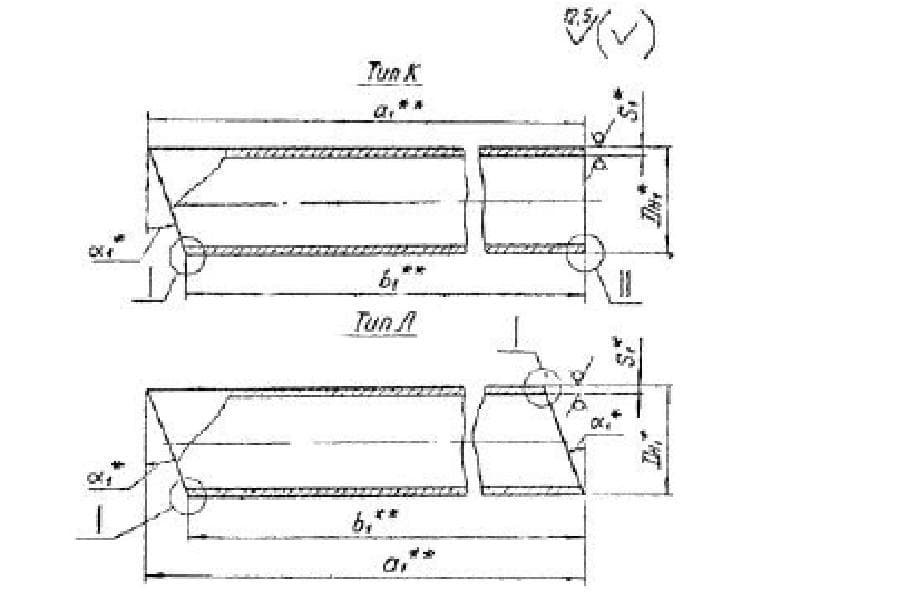 Чертеж концевых секторов ОСТ34-10-419-90