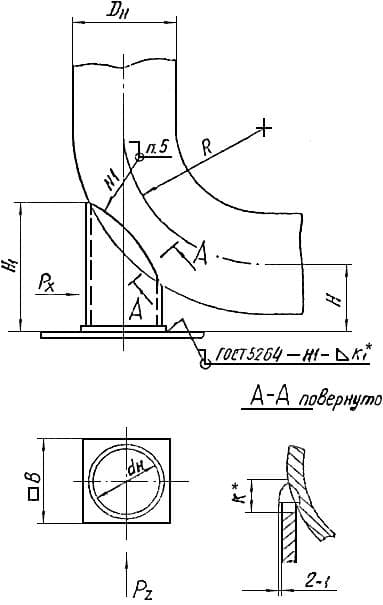 Чертеж опоры трубчатой ТО