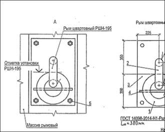 Схема рыма швартовного РШН-195