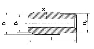 Чертеж штуцера ГОСТ 22792-83