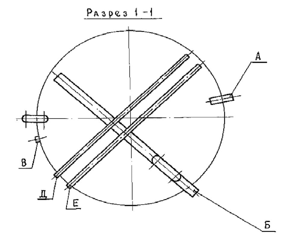 Рисунок 1 разрез1-1 ТП 903-9-12сп86