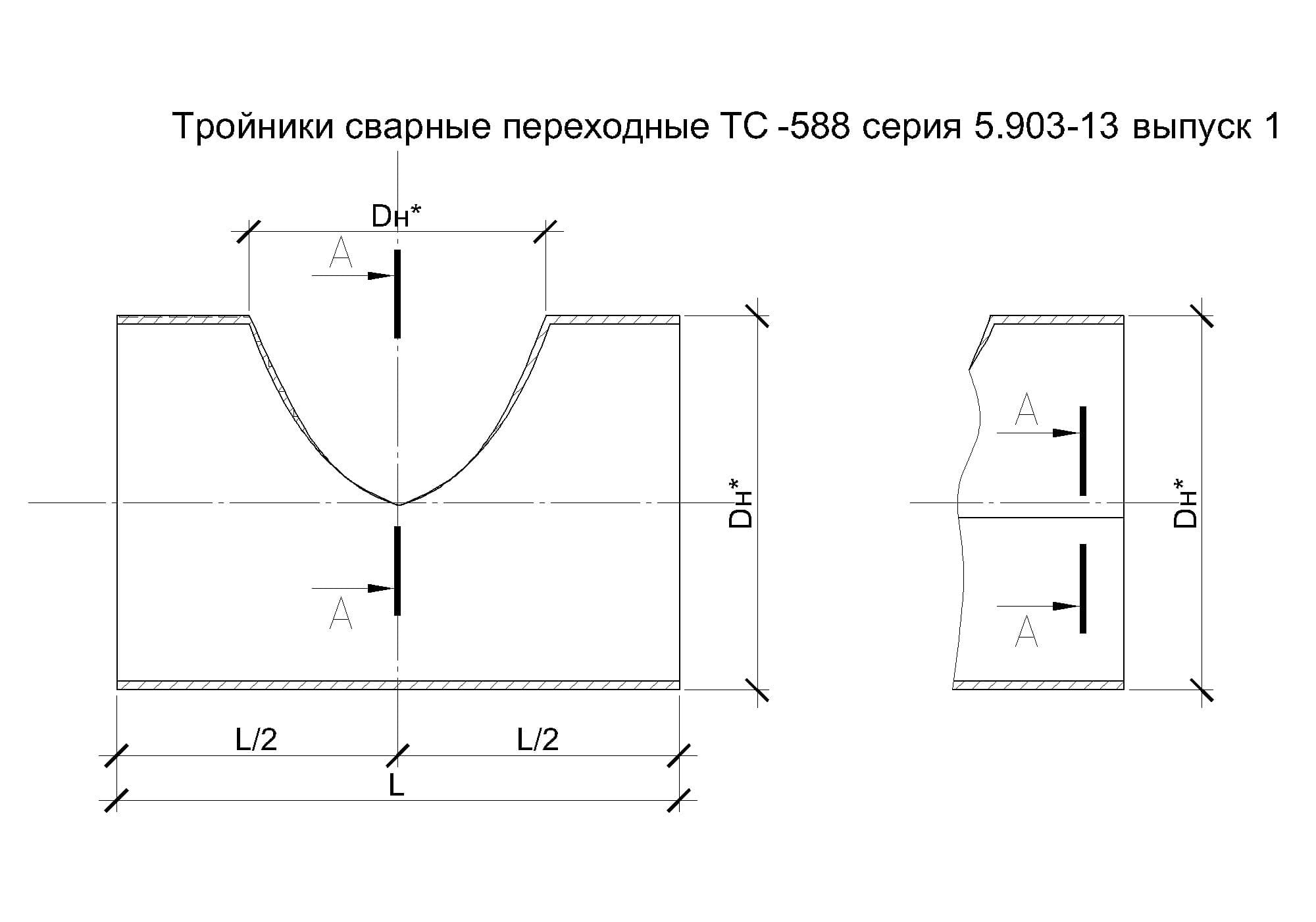 Сварка тройника чертеж