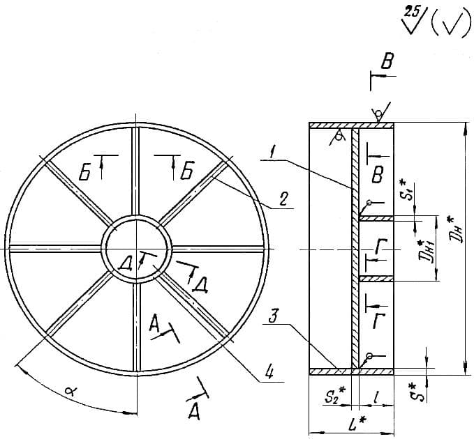 Чертеж заглушки ОСТ 34-10-759-97