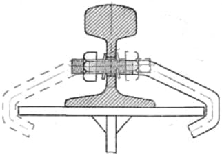 Чертеж крепления рельс к подкрановой балке стяжками