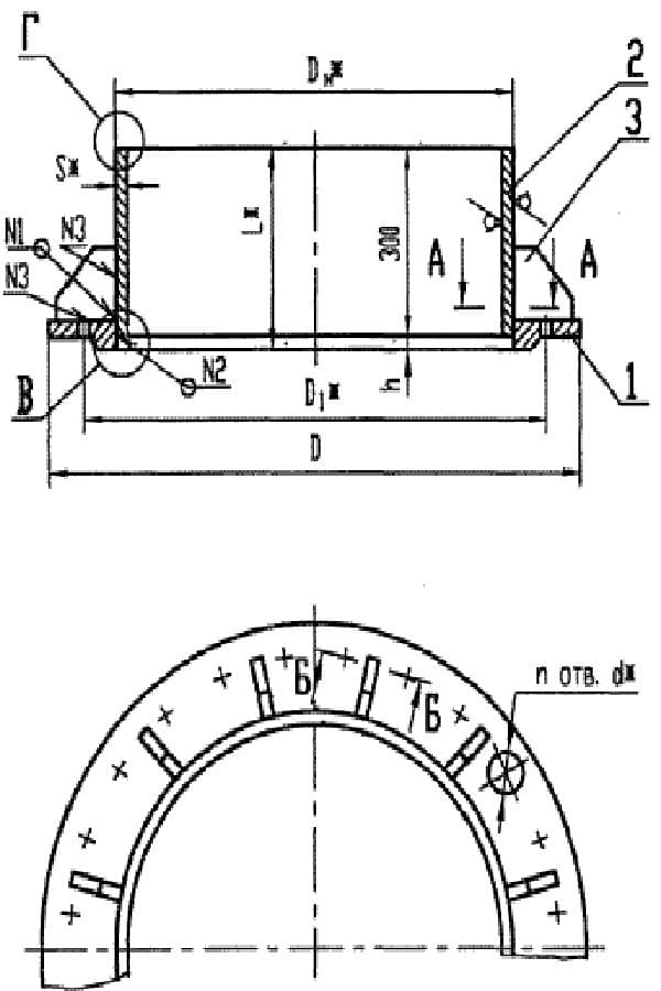 Чертеж фланца ОСТ 34.10-426-90