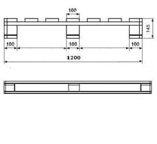 чертеж раллета 200х120х145