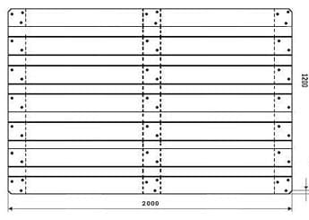 чертеж паллета 200х120