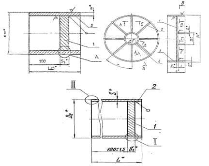 Чертеж заглушки плоской приварной ОСТ 34-10-758 Чертеж заглушки плоской приварной ОСТ 34-10-758-97