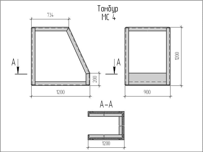Чертеж изделия закладного МС 4 Чертеж изделия закладного МС 4