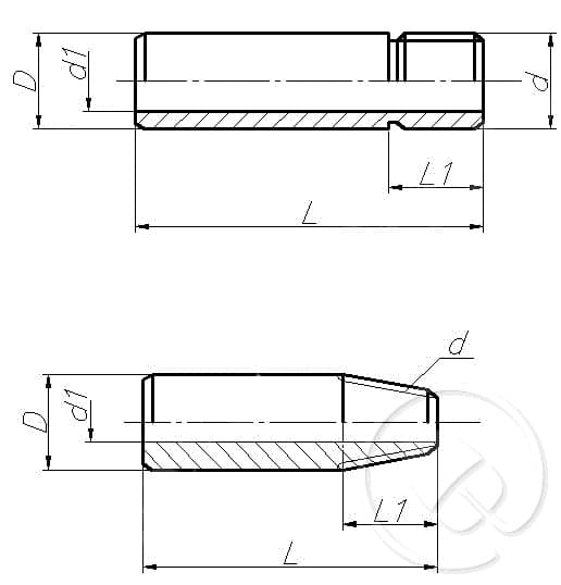 Чертеж штуцера по ТУ 36-1118-84