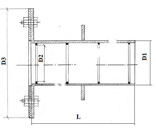 Чертеж сальника СН