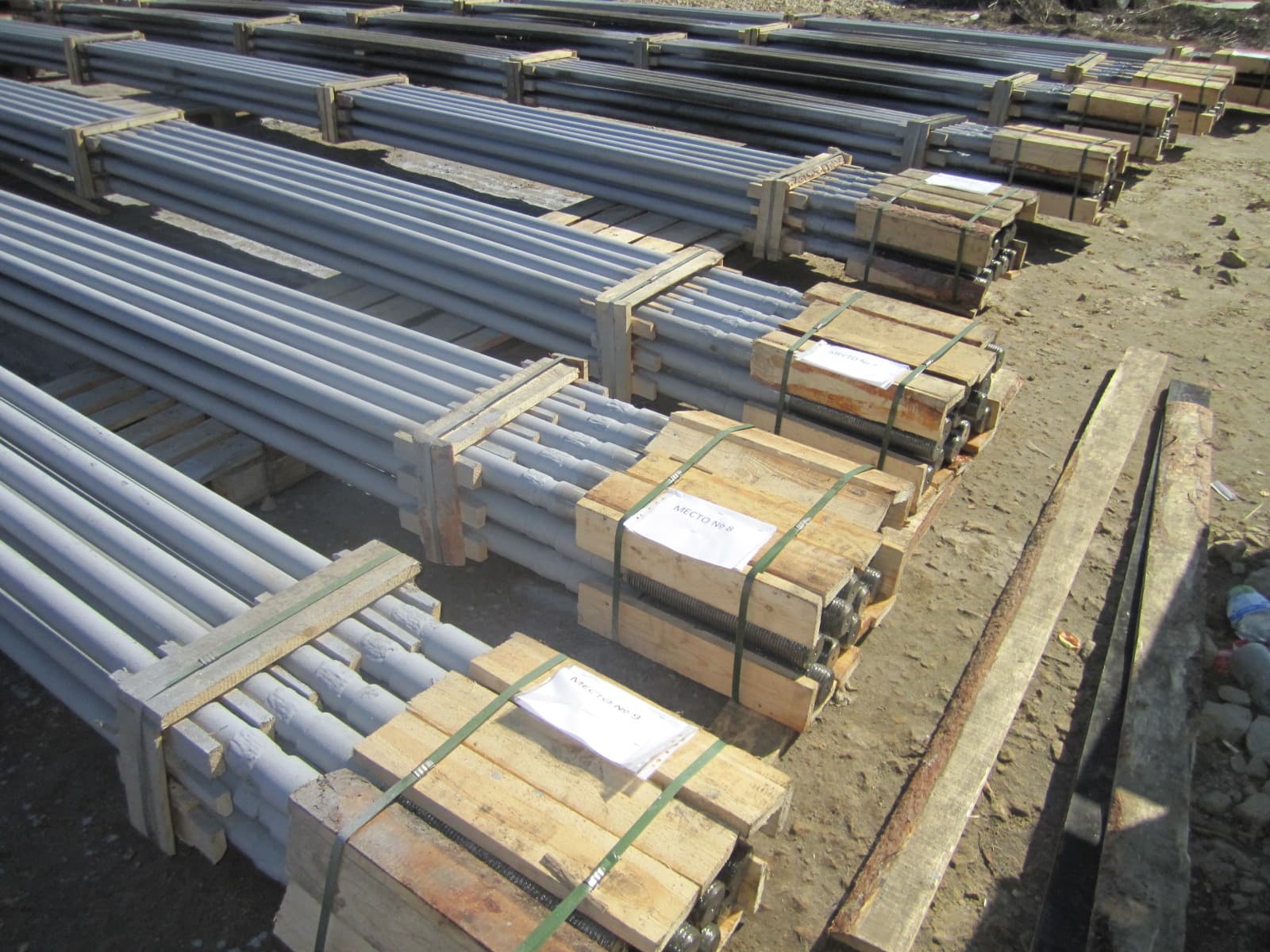 Упакованные анкерные тяги длинной 23 метра Упакованные анкерные тяги длинной 23 метра