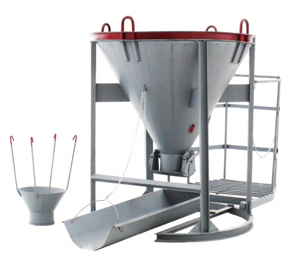 Бадья для бетона БН-0,5 с площадкой Бадья для бетона БН-0,5 с площадкой