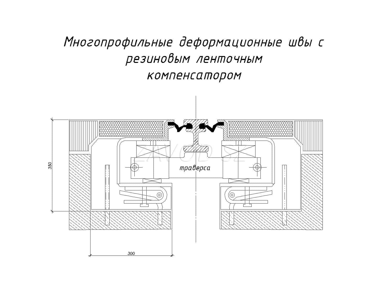 Схема деформационного шва
