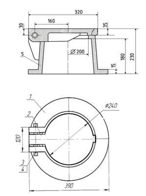 Размеры ковера газового чертеж