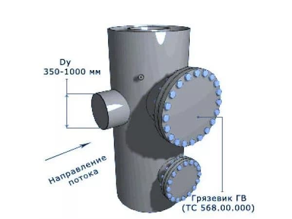 Грязевик вертикальный серии ТС 568