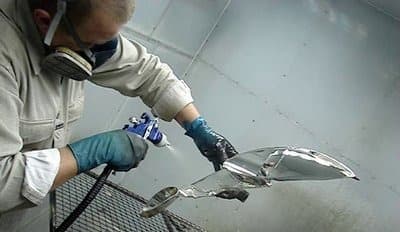 Хромирование детали автомобиля