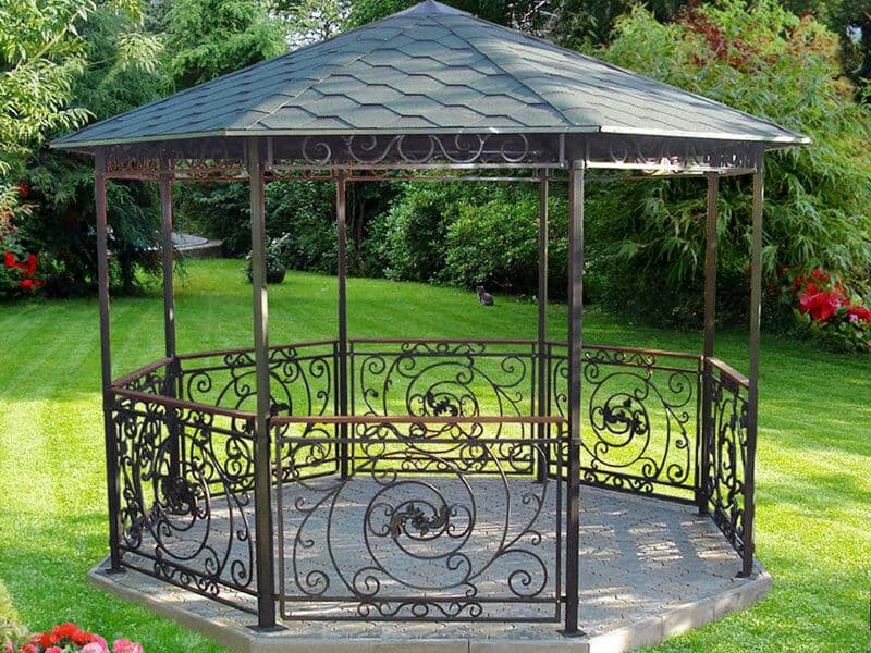 Pin on ideas for garden Как сделать беседку из металла своими руками