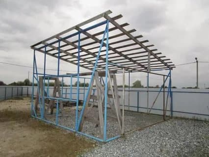 Быстровозводимый павильон из стальных труб