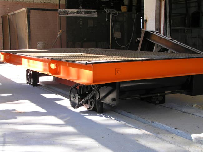 Рельсовая тележка для производства