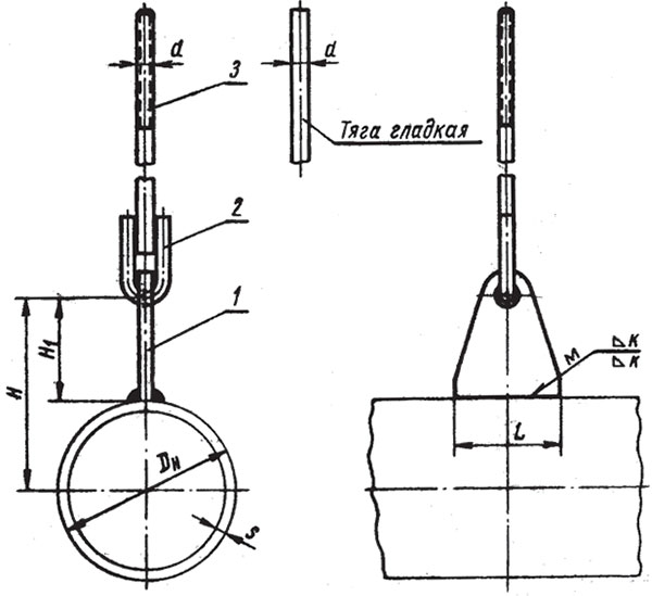Блоки приварные подвесок трубопроводов МН 3946-62 Блоки приварные подвесок трубопроводов МН 3946-62