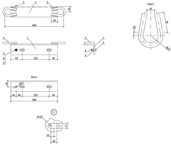 Чертеж траверса ТМ-46 (26.0085)