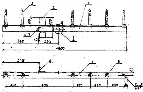 Чертеж траверсы ТМ-4 (3.407.1-143.8.4) 14,2 кг Чертеж траверсы ТМ-4 (3.407.1-143.8.4) 14,2 кг