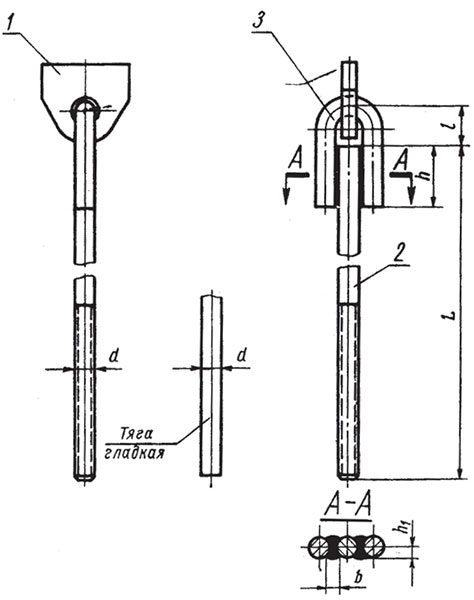 Проушина с тягой МН 3962-62 Проушина с тягой МН 3962-62