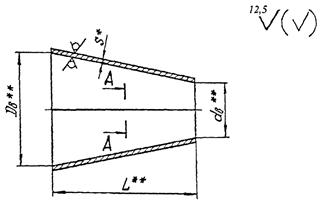 Переходы эксцентрические по ОСТ 34-10-753-97, чертеж Переходы эксцентрические по ОСТ 34-10-753-97, чертеж