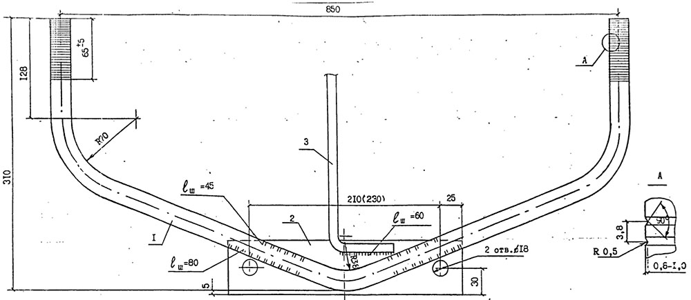 Чертеж траверсы ТМ-60а, ТМ-60аМ (Л56-97.04.03) Чертеж траверсы ТМ-60а, ТМ-60аМ (Л56-97.04.03)