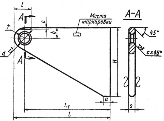 Плавники приварных блоков подвесок МН 3954-62 Плавники приварных блоков подвесок МН 3954-62