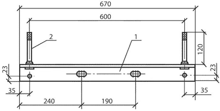 Чертеж траверсы ТН-9 (3.407.1-136.3.28)