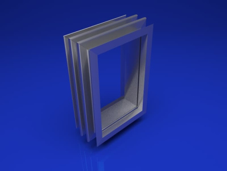 Компенсаторы прямоугольные двухлинзовые ПГВУ