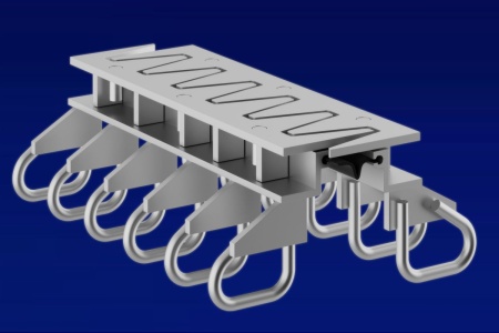 Однопрофильные деформационные швы с резиновым ленточным компенсатором  ОП ДШ - 50/80/100