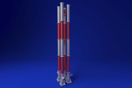 Дымовые трубы четырехтрубные Дымовые трубы четырехтрубные