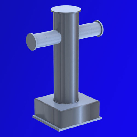 Кнехты однотумбовые врезные тип I