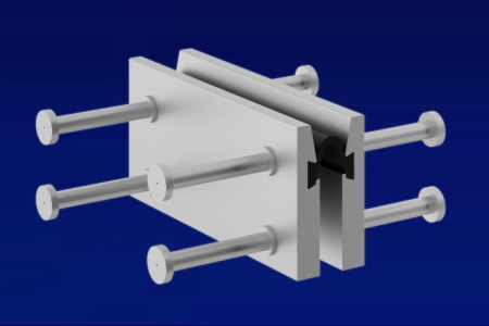 Деформационные швы с резиновыми компенсаторами на перемещения 60 и 200 мм