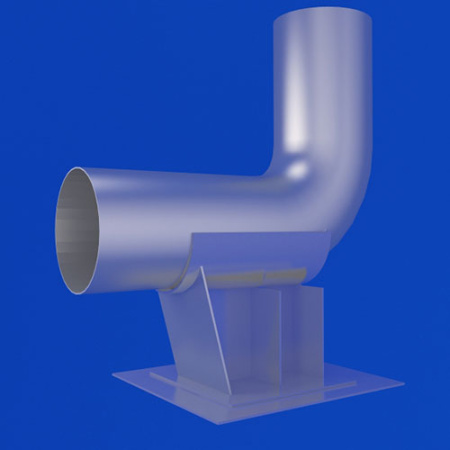 Опора сварных отводов ОСТ 34-10-621-93